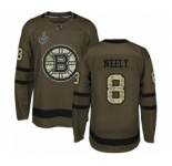 Youth Boston Bruins #8 Cam Neely Premier Green Salute to Service 2019 Stanley Cup Final Bound Hockey Jersey