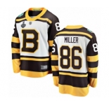 Youth Boston Bruins #86 Kevan Miller White Winter Classic Fanatics Branded Breakaway 2019 Stanley Cup Final Bound Hockey Jersey