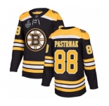 Youth Boston Bruins #88 David Pastrnak Premier Black Home 2019 Stanley Cup Final Bound Hockey Jersey