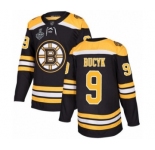 Youth Boston Bruins #9 Johnny Bucyk Premier Black Home 2019 Stanley Cup Final Bound Hockey Jersey
