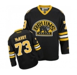 Youth Reebok Boston Bruins #73 Charlie McAvoy Authentic Black Third NHL Jersey