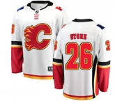 Calgary Flames #26 Michael Stone Fanatics Branded White Away Breakaway Hockey Jersey