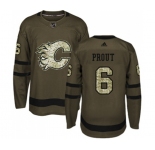 Calgary Flames #6 Dalton Prout Authentic Green Salute to Service Hockey Jersey