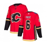 Calgary Flames #6 Dalton Prout Authentic Red Home Hockey Jersey