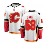 Calgary Flames #68 Jaromir Jagr Fanatics Branded White Away Breakaway Hockey Jersey