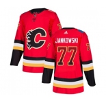 Calgary Flames #77 Mark Jankowski Authentic Red Drift Fashion Hockey Jersey