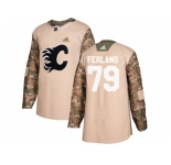 Men Adidas Calgary Flames #79 Michael Ferland Camo Authentic 2017 Veterans Day Stitched NHL Jersey