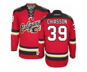 Men's Reebok Calgary Flames #39 Alex Chiasson Authentic Red New Third NHL Jersey