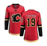Women Calgary Flames #19 Matthew Tkachuk Fanatics Branded Red Home Breakaway Hockey Jersey