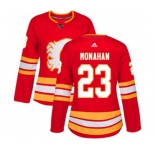 Women Calgary Flames #23 Sean Monahan Authentic Red Alternate Hockey Jersey