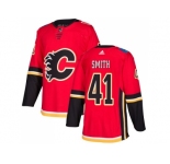 Youth Adidas Calgary Flames #41 Mike Smith Red Home Authentic Stitched NHL Jersey