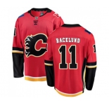 Youth Calgary Flames #11 Mikael Backlund Fanatics Branded Red Home Breakaway Hockey Jersey
