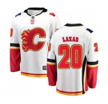 Youth Calgary Flames #20 Curtis Lazar Fanatics Branded White Away Breakaway Hockey Jersey