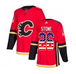 Youth Calgary Flames #26 Michael Stone Authentic Red USA Flag Fashion Hockey Jersey