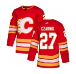 Youth Calgary Flames #27 Austin Czarnik Authentic Red Alternate Hockey Jersey