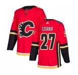 Youth Calgary Flames #27 Austin Czarnik Authentic Red Home Hockey Jersey