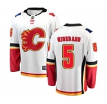 Youth Calgary Flames #5 Mark Giordano Fanatics Branded White Away Breakaway Hockey Jersey