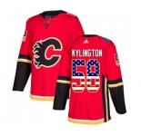 Youth Calgary Flames #58 Oliver Kylington Authentic Red USA Flag Fashion Hockey Jersey