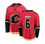 Youth Calgary Flames #6 Dalton Prout Authentic Red Home Fanatics Branded Breakaway Hockey Jersey