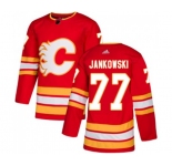 Youth Calgary Flames #77 Mark Jankowski Authentic Red Alternate Hockey Jersey