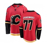 Youth Calgary Flames #77 Mark Jankowski Authentic Red Home Fanatics Branded Breakaway Hockey Jersey