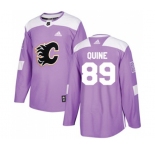 Youth Calgary Flames #89 Alan Quine Authentic Purple Fights Cancer Practice Hockey Jersey