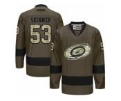 Carolina Hurricanes #53 Jeff Skinner Green Salute to Service Stitched NHL Jersey