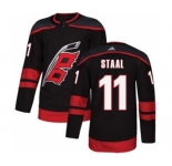 Men's Carolina Hurricanes #11 Jordan Staal Black Alternate Stitched Hockey Jersey