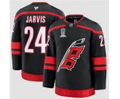 Men's Carolina Hurricanes #24 Seth Jarvis Black 2026 Stanley Cup Champions Home Stitched Jersey
