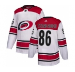 Men's Carolina Hurricanes #86 Teuvo Teravainen White Road Stitched Hockey Jersey