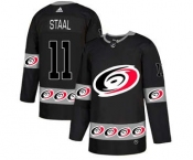 Men's Hurricanes #6 Joel Edmundson Black 1917-2017 100th Anniversary Stitched Hockey Jersey (5)