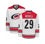 Men's Reebok Carolina Hurricanes #29 Bryan Bickell Authentic White Away NHL Jersey