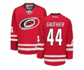 Men's Reebok Carolina Hurricanes #44 Julien Gauthier Authentic Red Home NHL Jersey