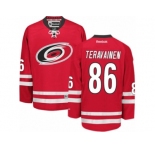 Men's Reebok Carolina Hurricanes #86 Teuvo Teravainen Authentic Red Home NHL Jersey