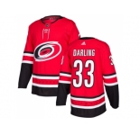 Youth Adidas Carolina Hurricanes #33 Scott Darling Red Home Authentic Stitched NHL Jersey