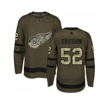 Adidas Detroit Red Wings #52 Jonathan Ericsson Green Salute to Service Stitched NHL Jersey