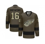 Detroit Red Wings #16 Vladimir Konstantinov Green Salute to Service Stitched NHL Jersey