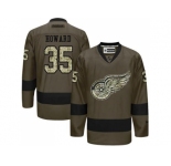 Detroit Red Wings #35 Jimmy Howard Green Salute to Service Stitched NHL Jersey