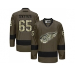 Detroit Red Wings #65 Danny DeKeyser Green Salute to Service Stitched NHL Jersey
