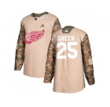 Men Adidas Detroit Red Wings #25 Mike Green Camo Authentic 2017 Veterans Day Stitched NHL Jersey