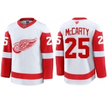 Men's Detroit Red Wings #25 Darren McCarty White 2024 Road Stitched Hockey Jersey