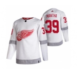 Men's Detroit Red Wings #39 Anthony Mantha White 2020-21 Reverse Retro Alternate Hockey Jersey