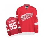 Men's Reebok Detroit Red Wings #95 Dennis Cholowski Authentic Red Home NHL Jersey