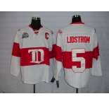 nhl detoit red wings #5 lidstrom white(winter classic)