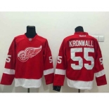 nhl jerseys detroit red wings #55 kronwall red