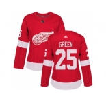 Women Adidas Detroit Red Wings #25 Mike Green Red Home Authentic Stitched NHL Jersey