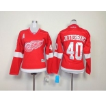 women nhl Detroit Red Wings #40 zetterberg red