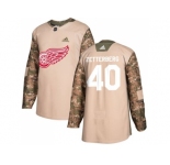 Youth Adidas Detroit Red Wings #40 Henrik Zetterberg Camo Authentic 2017 Veterans Day Stitched NHL Jersey