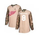 Youth Adidas Detroit Red Wings #8 Justin Abdelkader Camo Authentic 2017 Veterans Day Stitched NHL Jersey