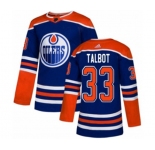 Adidas Edmonton Oilers #33 Cam Talbot Authentic Royal Blue Alternate NHL Jersey